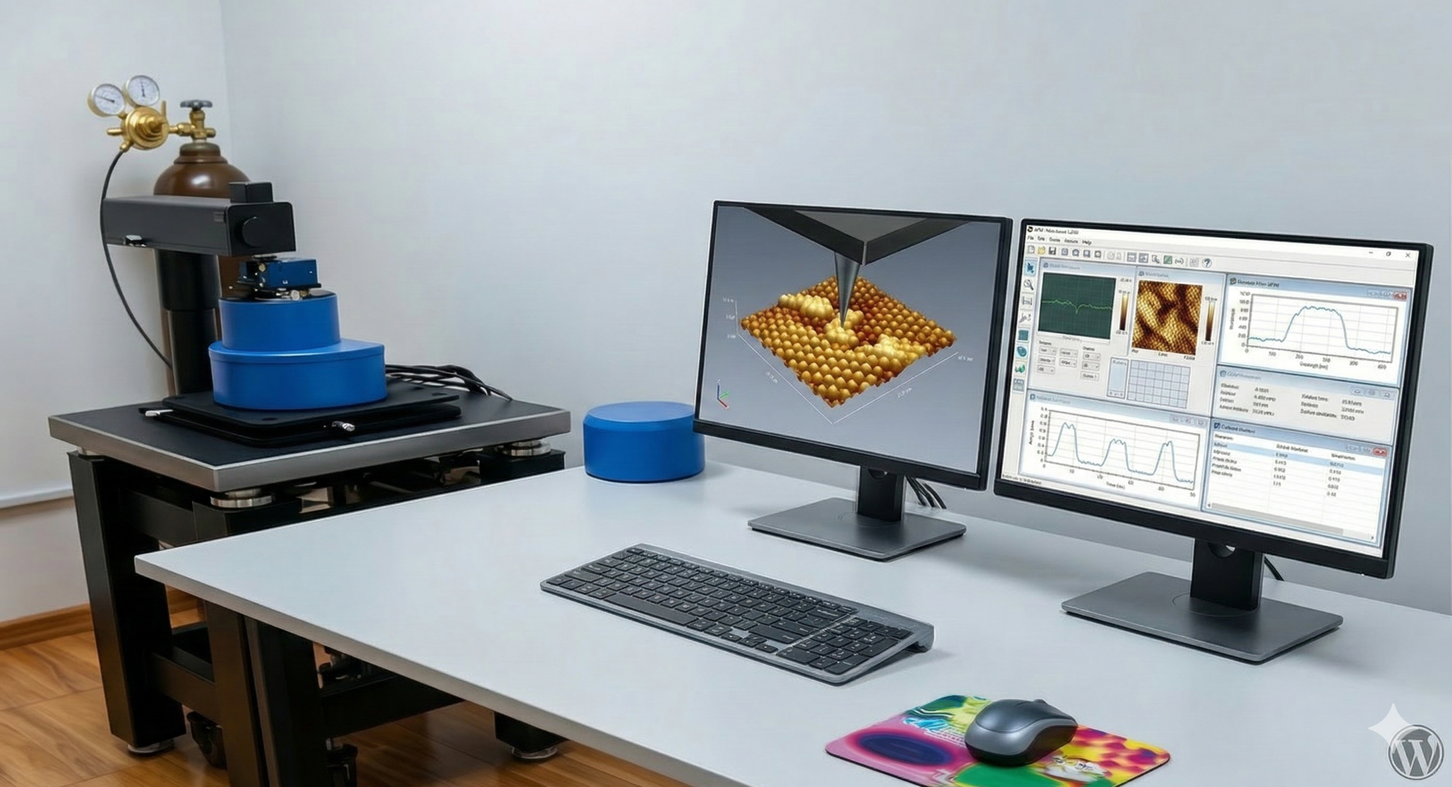 Data Analysis Atomic Force Microscope by python – مبادرة معامل قسم الفيزياء