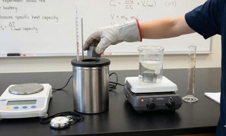Specific heat capacity of a solid