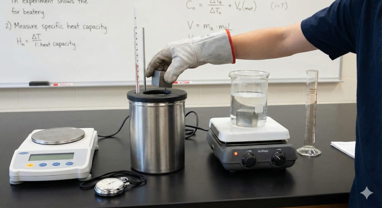 Specific heat capacity of a solid