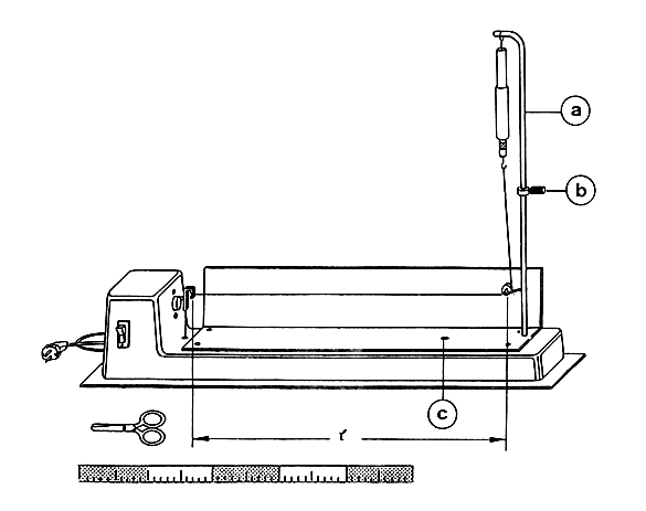إعداد تجربة الموجات الموقوفة